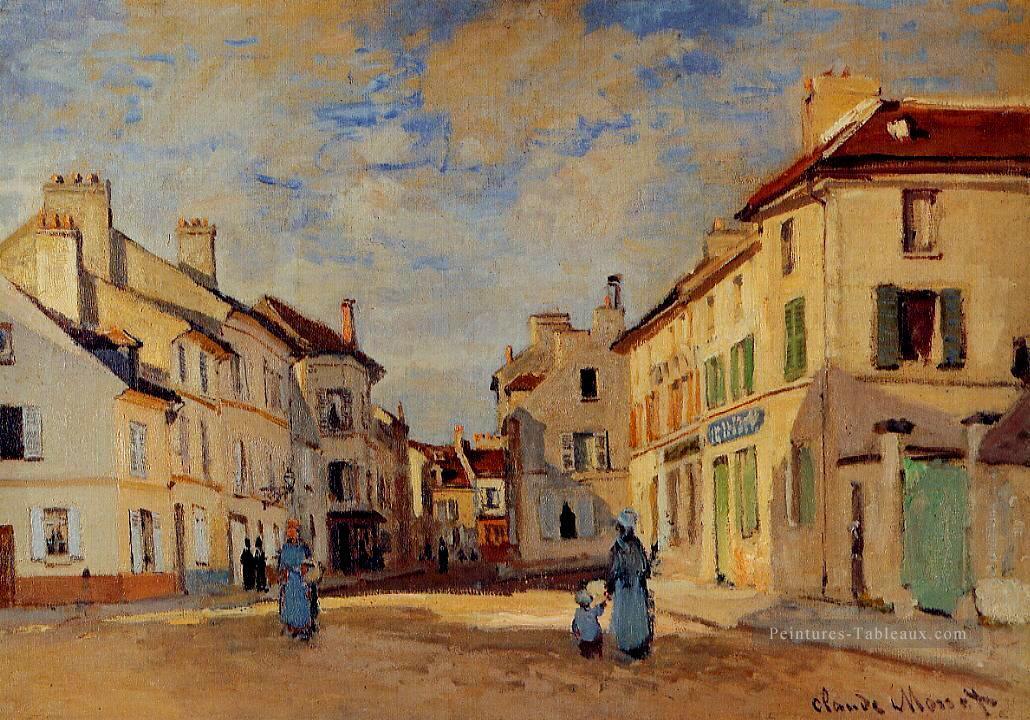La Vieille Rue de la Chaussée Argenteuil II Claude Monet Peintures à l'huile